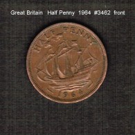GREAT BRITAIN    1/2  PENNY   1964  (KM # 896) - C. 1/2 Penny