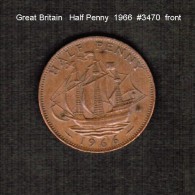 GREAT BRITAIN    1/2  PENNY   1966  (KM # 896) - C. 1/2 Penny