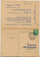DDR P77 Postkarte Mit Antwort ZUDRUCK #1 Lauenburg 1966 - Postales Privados - Usados