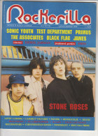 RA#34#71 MENSILE ROCK N.119-120/1990 ROCKERILLA - STONE ROSES/PRONG/TEST DEPARTMENT/THE ASSOCIATES/BLACK FLAG - Music