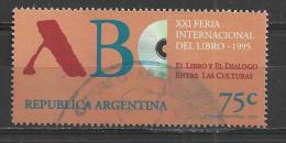 ARGENTINA 1995 - INTERNATIONAL BOOK FAIR - USED OBLITERE GESTEMPELT USADO - Usati