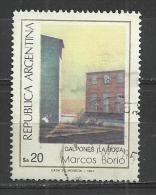 ARGENTINA 1984 - PAINTING BY MARCOS BORIO - USED OBLITERE GESTEMPELT USADO - Used Stamps
