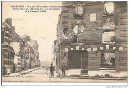 59  LANDRECIES   RUES DES BD  D ARSCHOTTES BOMBARDES  ET  INCENDIEE PAR LES ALLEMANDS  LE 4  11 1918 - Landrecies