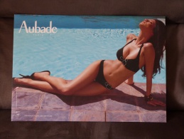 Publicité Cartonnée "AUBADE" Lingerie. - Paperboard Signs