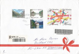 Switzerland 2000 Chur China Cooperation Pagoda Castle Barcoded Registered Cover - Emissions Communes