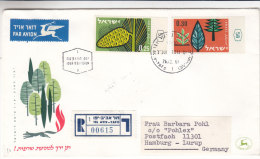 Bois - Israël - Lettre Recommandée Illustrée De 1961 - Briefe U. Dokumente