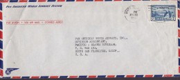 Canada PAN AMERICAN WORLD AIRWAYS SYSTEM Airmail WHITE HORSE 1950 Cover Lettre To SAN FRANCISCO, USA Bird Vogel Oiseau - Posta Aerea