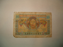 BILLET 10  Francs (trésor Français ) 1947 - 1947 Tesoro Francés