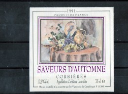 LE VIN ET LES PEINTRES - (Etiquette Légèrement Collée Sur Feuille D´expo.) - Arte