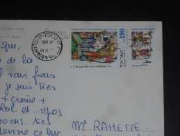 LETTRE ISRAEL AVEC YT 1484 - TABS - CONTE ANDERSEN - CPM MER MORTE - - Storia Postale