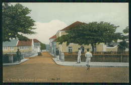 Postal Antigo SÃO TOMÉ E PRINCIPE / ILHA DO PRINCIPE Rua General Calheiros. Edição Da Elite H.H. Old Postcard AFRICA - Sao Tome And Principe