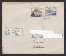 ICELAND / ISLAND - Reykjavik, Year 1950, Cover, Registered - Briefe U. Dokumente