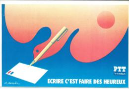 ECRIRE C'EST FAIRE DES HEUREUX - PTT - Postal Services