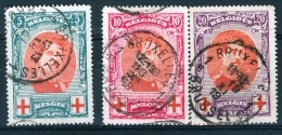 N° 129-132 Obl - 1914 - 1914-1915 Croix-Rouge