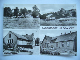 Germany: ZABELSDORF Kr. Gransee - Bungalows Am Großen Wentowsee, Tierartzpraxis, Rat Der Gemeinde - 1984 Used - Gransee