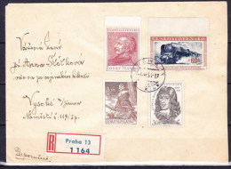 Tchécoslovaquie 1954, Lettre Récommandé - Storia Postale