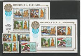 Burundi:  949 A/ D + BF 121 B/C ** - Unused Stamps