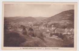 (RECTO / VERSO) BOURG ARGENTAL EN 1952 - N° 4 - QUARTIER D' ALMANDET - BEAU CACHET - Bourg Argental