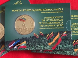 Lithuania 25 Litai 2013 "Establishment Of The Lithuanian Sąjūdis" PROOF-LIKE - Lituanie