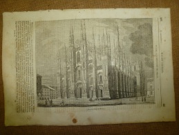 4 Sept. 1834 MAGASIN UNIVERSEL: Cathédrale De MILAN; Les Astrologues; La Bécasse; Pierre Mignard; Les Kurdes - 1800 - 1849