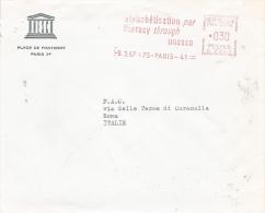 France 1967 Paris UNESCO Alphabetism Literacy EMA HAVAS G Meter Franking Cover - UNESCO