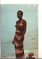 CPSM Haute Volta (Burkina Faso) Rencontre Au Bord Du Marigot ( Femme Seins Nus) - Non Classés