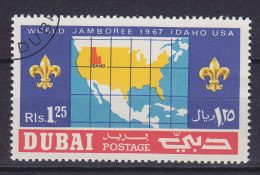 Dubai 1967 Mi. 291     1.25 R Pfadfinder Treffen Scout Jamboree Landkarte Map - Dubai