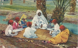 CPA  SCENES Et TYPES  Ecole Arabe - Islam