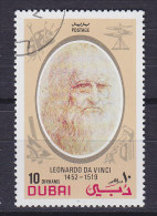 Dubai 1972 Mi. 404     10 Dh Leonardo Da Vinci, Italienischer Maler - Dubai