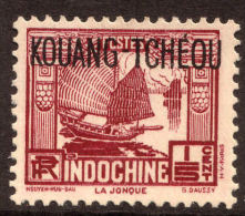China France P.O. 1937-41 15c "KOWANG-TCHEOU" Overprint MLH - Portomarken