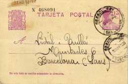 1259 Entero Postal Granollers 1933 Barcelona República Española - 1931-....