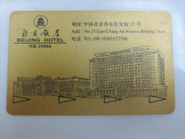 China Hotel Key Card,Beijing Hotel - Unclassified