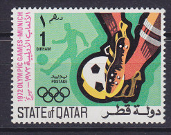 Qatar 1972 Mi. 508   1 D Olympic Games Olympische Sommerspiele, München Fussball Football MNH** - Qatar