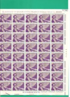 ITALIA, 1970, Mercadante, In Foglio Intero Da 40 Esemplari - Full Sheets