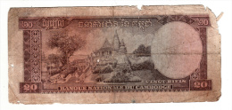 Billet - Cambodge - 20 Riels - Kambodscha