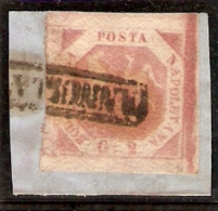 1858 2g Rose Obl  Yvert 3a - Napels