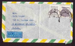 Brazil Cover To USA Via Air Mail - 1941 - 1947 Commerce And Steel Industry - Lettres & Documents