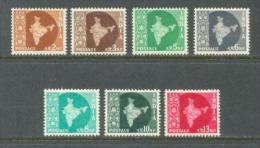 1957 INDIA DEFINITIVES MICHEL: 260-266 MH * - Ongebruikt