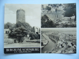 Germany: Burgruine SCHÖNBURG (Kr. Naumburg) - 1967 Used - Naumburg (Saale)