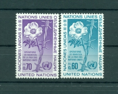 Nations Unies Géneve 1975 - Michel N. 54/55 -  Opérations De Maintien De La Paix - Nuevos