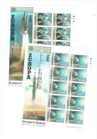 EIRE 1991 ESPACE  2 BLOCS EUROPE IRLANDA   10 SETS - Blocks & Sheetlets