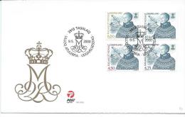 Groënland 2000 FDC  Des N° 334/337 Reine Margrethe - FDC