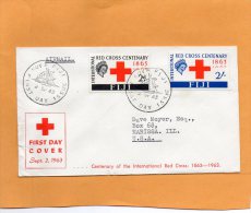 Fiji 1963 FDC Mailed To USA - Fiji (...-1970)