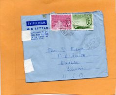 Seychelles 1952 Cover Mailed To USA - Seychellen (...-1976)