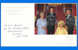 GB 2000-0001, QEII The Queen Mother´s 100th Birthday M/S FDC, London SW1 SHS - 1991-2000 Em. Décimales