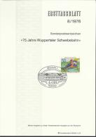 75 Years Wuppertaler Schwebebahn, Bonn, 6.4.1976., Germany, Occasional Card 8/1976 - Other & Unclassified
