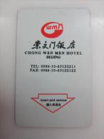 Delcampe - China Hotel Key Card,Chong Wen Men Hotel - Non Classés
