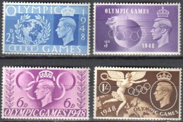 Great Britain 1948 - Olympic Games Mi 237-240  MNH(**). - Nuevos