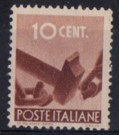PIA - ITALIA SPECIALIZZAZIONE: 1945 : Democratica - (SAS 543 - CARRARO 1) - Abarten Und Kuriositäten