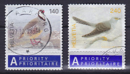 Switzerland 2006/09 Mi. 1951, 2099 Bird Vogel Oiseau Kuckkuck & Steinhuhn - Oblitérés